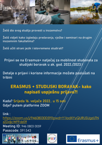 Tribina: Erasmus+ studijski boravak –...