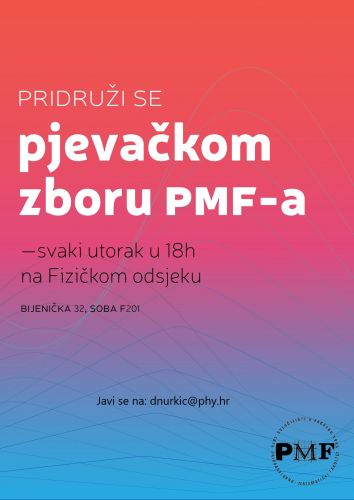 Pridruži se pjevačkom zboru PMF-a