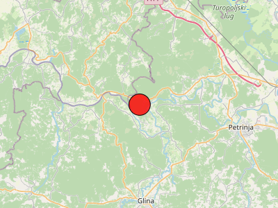 Slab potres kod Petrinje