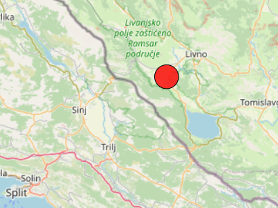 Umjeren potres kod Livna (Bosna i...