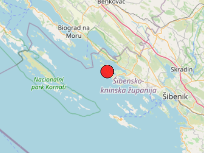 Vrlo slab potres na otoku Murteru