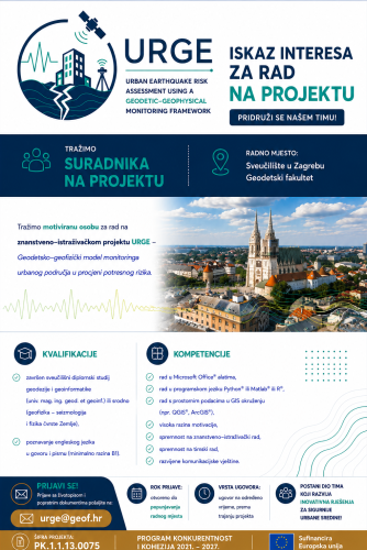 Projekt URGE otvara poziciju za...