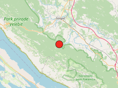 Vrlo slab potres kod Gospića