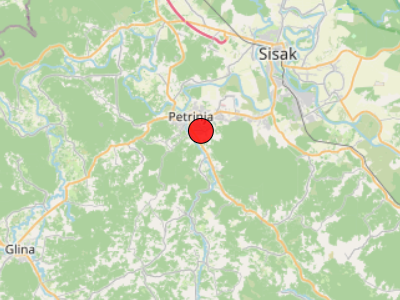 Vrlo slab potres kod Petrinje