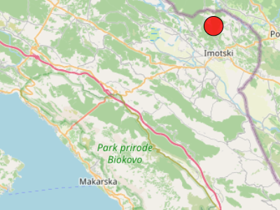 Slab potres u blizini naselja Gornji...