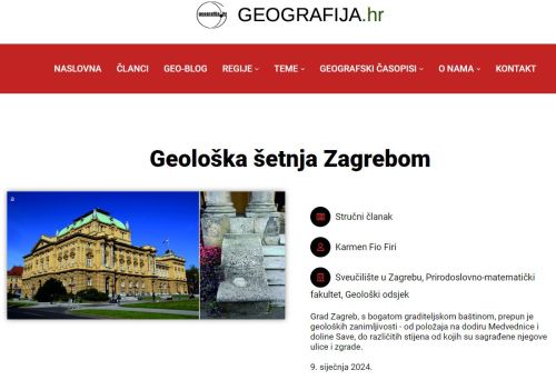 Geološka šetnja Zagrebom