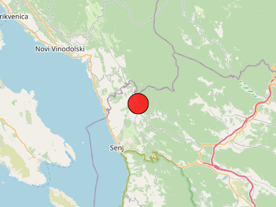 Slab potres kod Senja