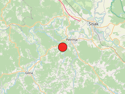 Slab potres kod Petrinje