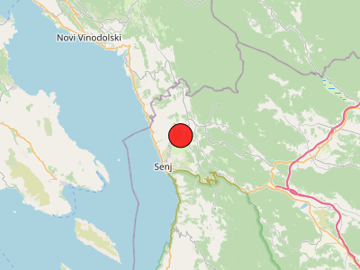 Slab potres kod Senja